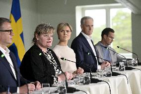 Nordic Prime Ministers Summer Meeting at Paimio Sanatorium