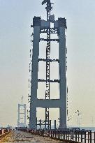 Zhangjinggao Yangtze River Bridge Construction