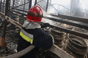 Russian army attacks enterprise in Kharkiv region