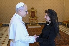Pope Leo XIV Receives in Private Audience - Vatican
