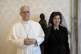 Pope Leo XIV Receives in Private Audience - Vatican