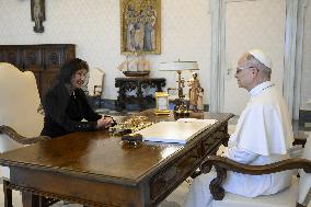 Pope Leo XIV Receives in Private Audience - Vatican
