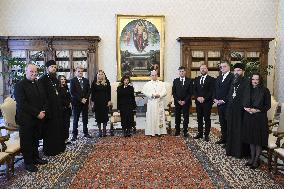 Pope Leo XIV Receives in Private Audience - Vatican