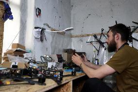 Drone workshop of ATGM company of Khartiia Brigade
