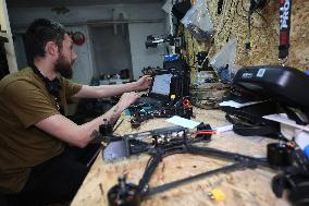 Drone workshop of ATGM company of Khartiia Brigade