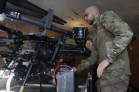 Drone workshop of ATGM company of Khartiia Brigade