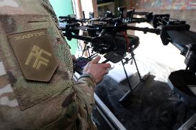 Drone workshop of ATGM company of Khartiia Brigade