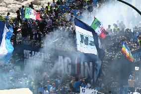 CALCIO - Serie A - SSC Napoli team celebrates championship victory