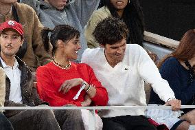 2025 French Open - Celebrities In Stand Day 2 NB