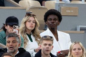 2025 French Open - Celebrities In Stand Day 2 NB