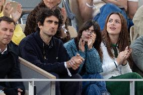 2025 French Open - Celebrities In Stand Day 2 NB