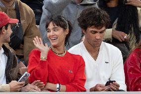 2025 French Open - Celebrities In Stand Day 2 NB