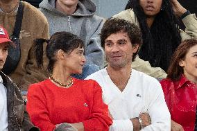 2025 French Open - Celebrities In Stand Day 2 NB