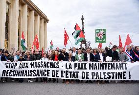 Rally In Support Of The Palestinian People - Paris