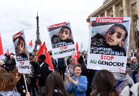 Rally In Support Of The Palestinian People - Paris