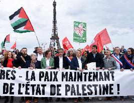 Rally In Support Of The Palestinian People - Paris