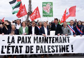 Rally In Support Of The Palestinian People - Paris