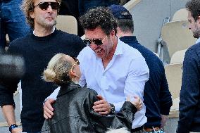 French Open - Laeticia Hallyday In The Stands