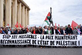 Rally In Support Of The Palestinian People - Paris