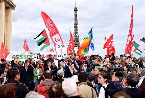 Rally In Support Of The Palestinian People - Paris
