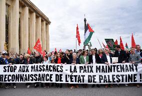 Rally In Support Of The Palestinian People - Paris