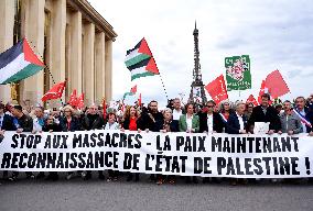 Rally In Support Of The Palestinian People - Paris