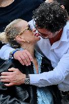 French Open - Laeticia Hallyday In The Stands