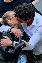 French Open - Laeticia Hallyday In The Stands