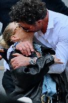 French Open - Laeticia Hallyday In The Stands