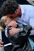 French Open - Laeticia Hallyday In The Stands