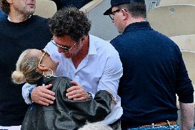 French Open - Laeticia Hallyday In The Stands