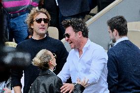 French Open - Laeticia Hallyday In The Stands