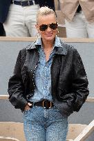 French Open - Laeticia Hallyday In The Stands