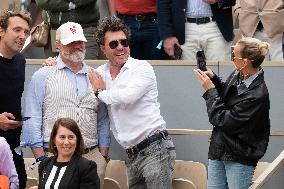 French Open - Laeticia Hallyday In The Stands