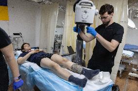 Ukrainian Medics Assist Wounded Soldier in Kharkiv