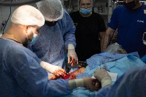 Ukrainian Medics Assist Wounded Soldier in Kharkiv
