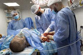 Ukrainian Medics Assist Wounded Soldier in Kharkiv
