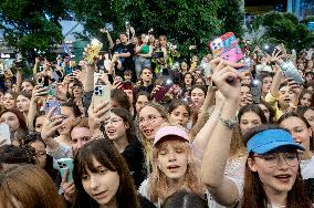 News conference of Ziferblat band after Eurovision 2025