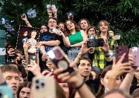 News conference of Ziferblat band after Eurovision 2025