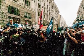 Violent Clashes at Security Bill Protest in Rome