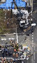 Explosions at Tokyo construction site