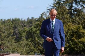 German Chancellor meets Finnish President in Naantali, Finland