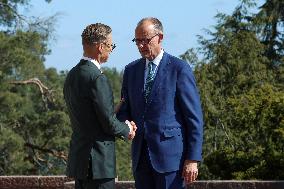 German Chancellor meets Finnish President in Naantali, Finland