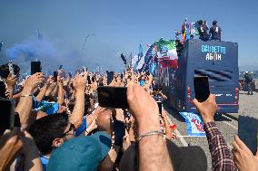 CALCIO - Serie A - SSC Napoli team celebrates championship victory