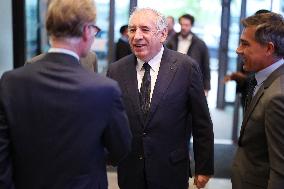 Exclusive - Francois Bayrou On RMC/BFMTV - Paris
