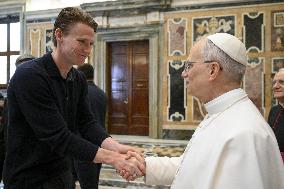Pope Leo XIV Meets Naples’ Football Club New Champion Of Italy - Vatican