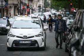 Taxi protest in Paris - FA