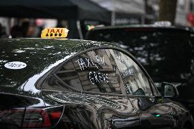 Taxi protest in Paris - FA