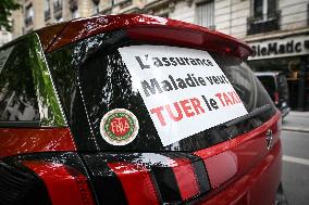 Taxi protest in Paris - FA