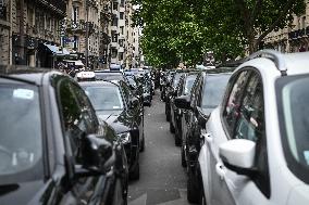 Taxi protest in Paris - FA